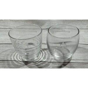 Set of 2 HTF RARE 2017 San X 3" Glasses Cups Rilakkuma Lawson Novelty Bear Chick